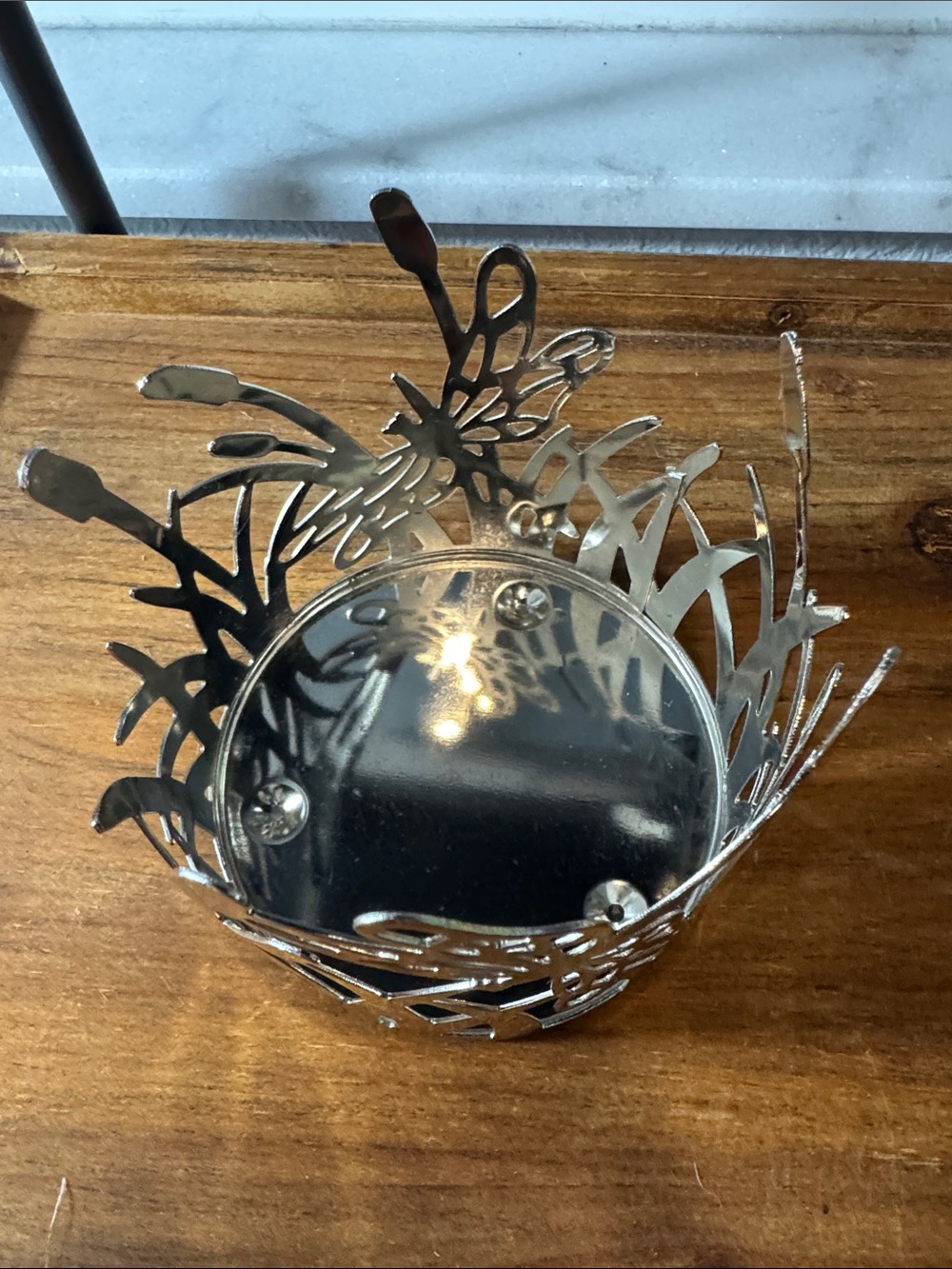 Silver Dragonfly and Cattail Jar Candle Sleeve - Picture 5 of 9